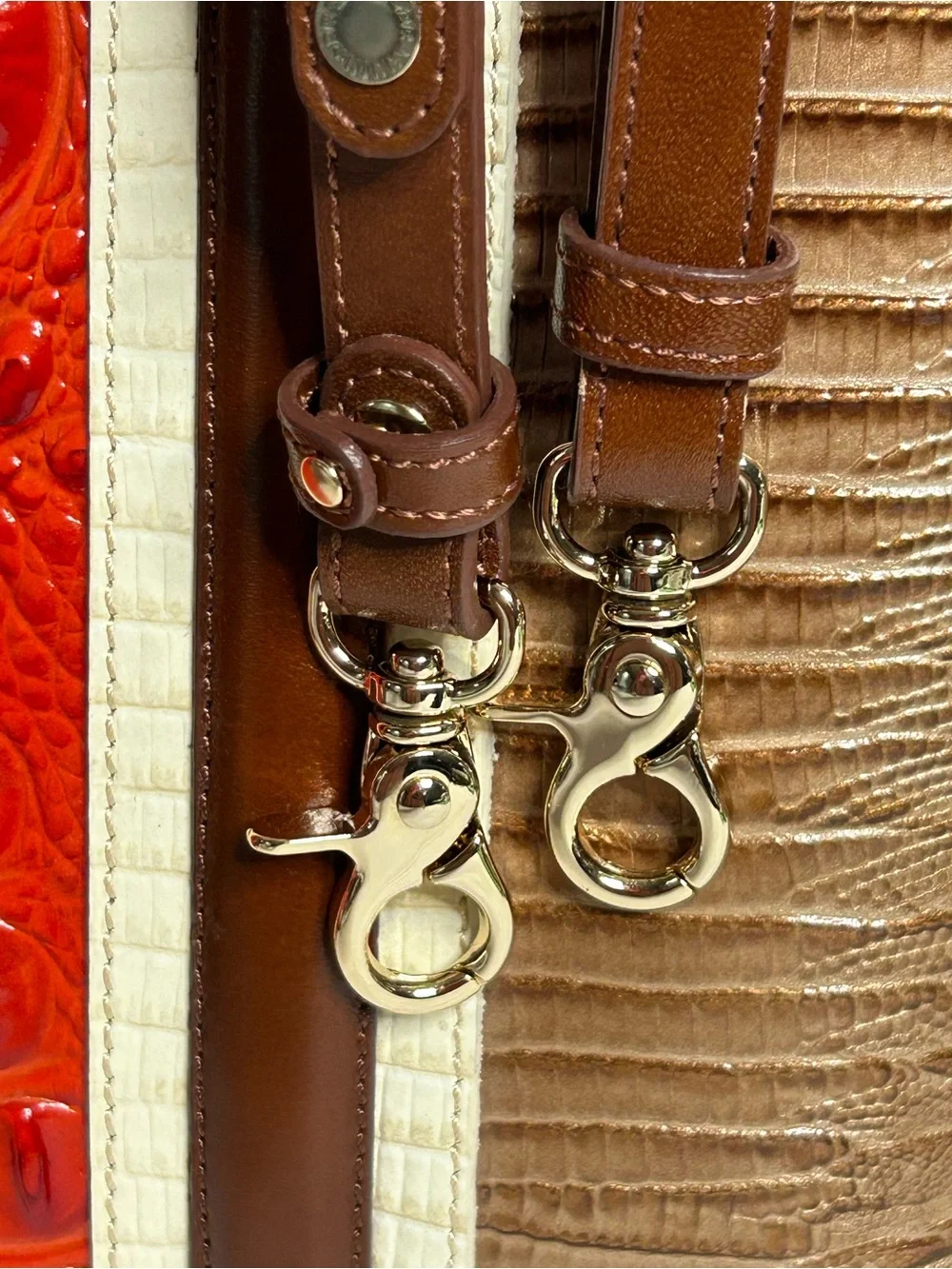 Brahmin Duxbury Cabana Vertical Vineyard Satchel and Checkbook Wallet Set